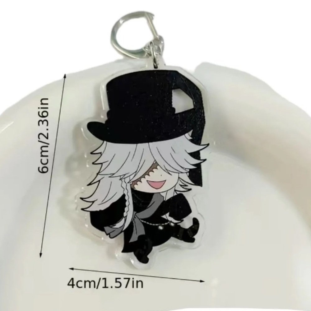 Undertaker grim reaper black butler keychain
